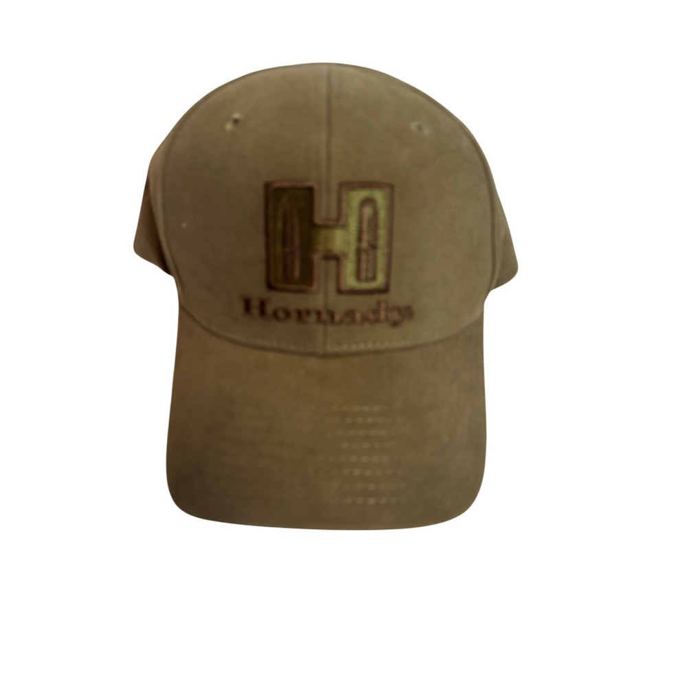 Hornady Baseball Cap Mens One Size Olive Green Excellent Adjustable Logo Hat